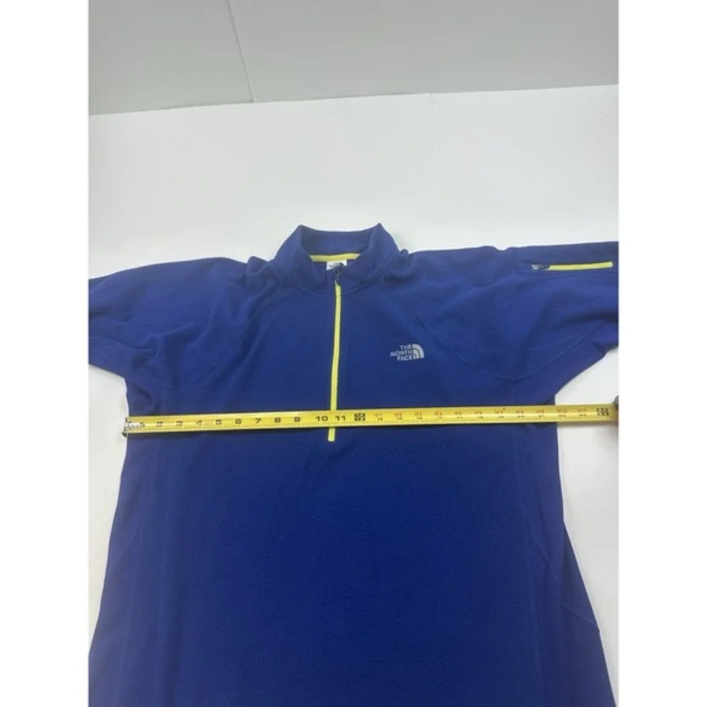 THE NORTH FACE‎ Blue Fleece Vaporwick Quarter Zip Athletic - Size Large